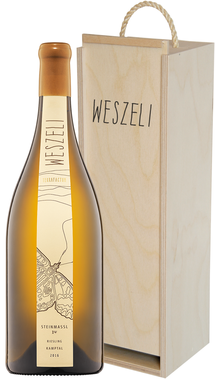 Riesling Steinmassl Magnum mit Holzbox